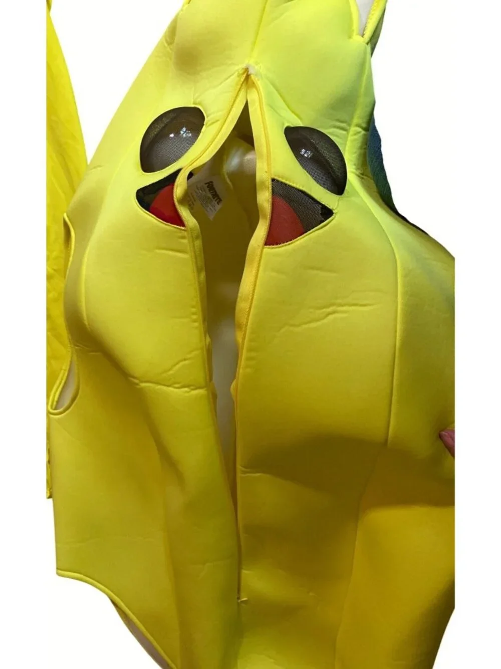 Fortnite Peely Banana Costume XL Yellow Unisex Polyester Halloween Outfit